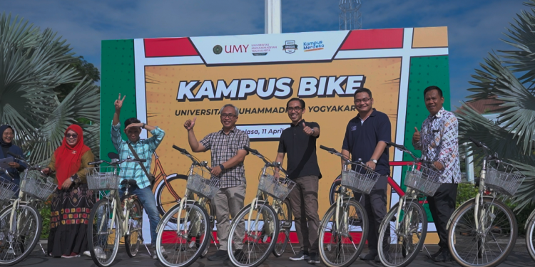 DUKUNG PROGRAM KAMPUS SEHAT, UMY LAUNCHING CAMPUS BIKE