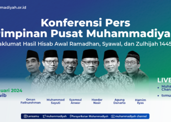 Konferensi Pers PP Muhammadiyah Maklumat Hasil Hisab Awal Ramadhan, Syawal, dan Zulhijah 1444 H