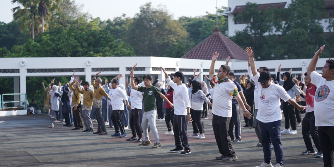 Semarakkan Milad Ke-43, UMY Gelar Senam bersama Guru, Siswa, dan Civitas Academica