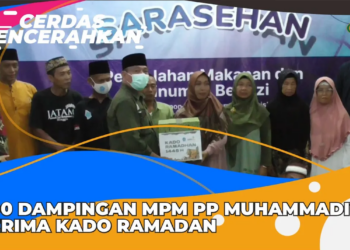 CERDAS MENCERAHKAN I 500 DAMPINGAN MPM PP MUHAMMADIYAH TERIMA KADO RAMADAN