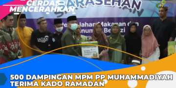 CERDAS MENCERAHKAN I 500 DAMPINGAN MPM PP MUHAMMADIYAH TERIMA KADO RAMADAN