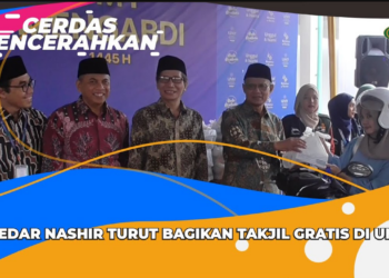 CERDAS MENCERAHKAN I HAEDAR NASHIR TURUT BAGIKAN TAKJIL GRATIS DI UMY