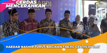 CERDAS MENCERAHKAN I HAEDAR NASHIR TURUT BAGIKAN TAKJIL GRATIS DI UMY